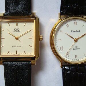 2 QUARTZ CARDINAL AND QQ ,NEW BATTERY,RUN GREAT